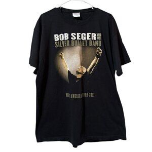 Bob Seger and the Silver Bullet Band 2011 North American Tour Tee Rock Shirt XL
